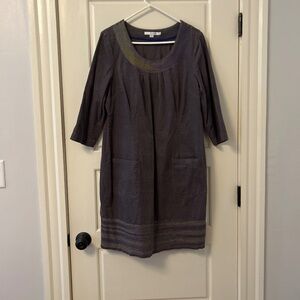 Boden Plum Colored Corduroy Dress